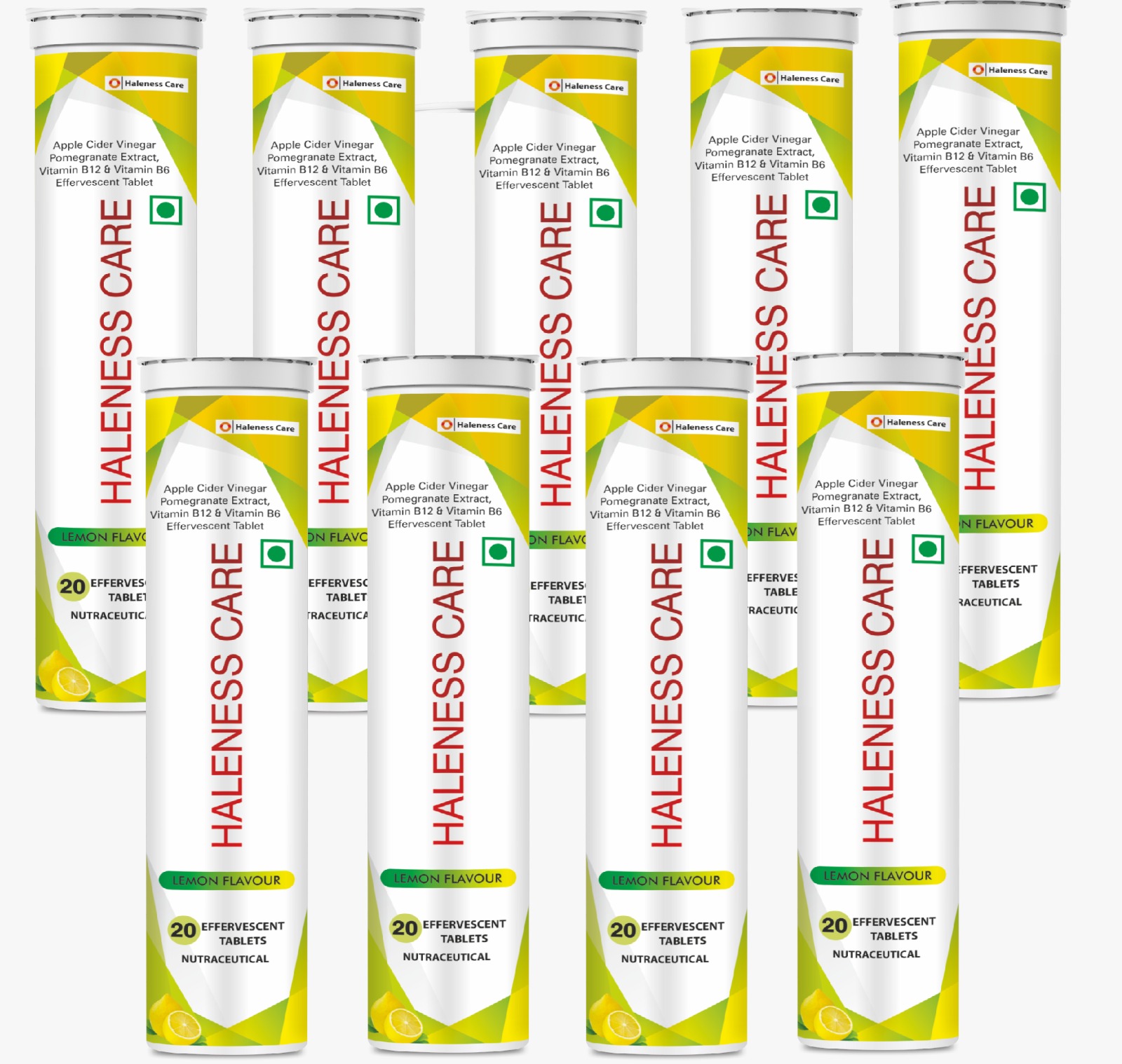 Apple Cider Vinegar Effervescent Tablets | Lemon Flavour | Weight Management | Fat Burner | Weight Loss | ACV (Pack of 3 (60 Tablets), Lemon Flavour)