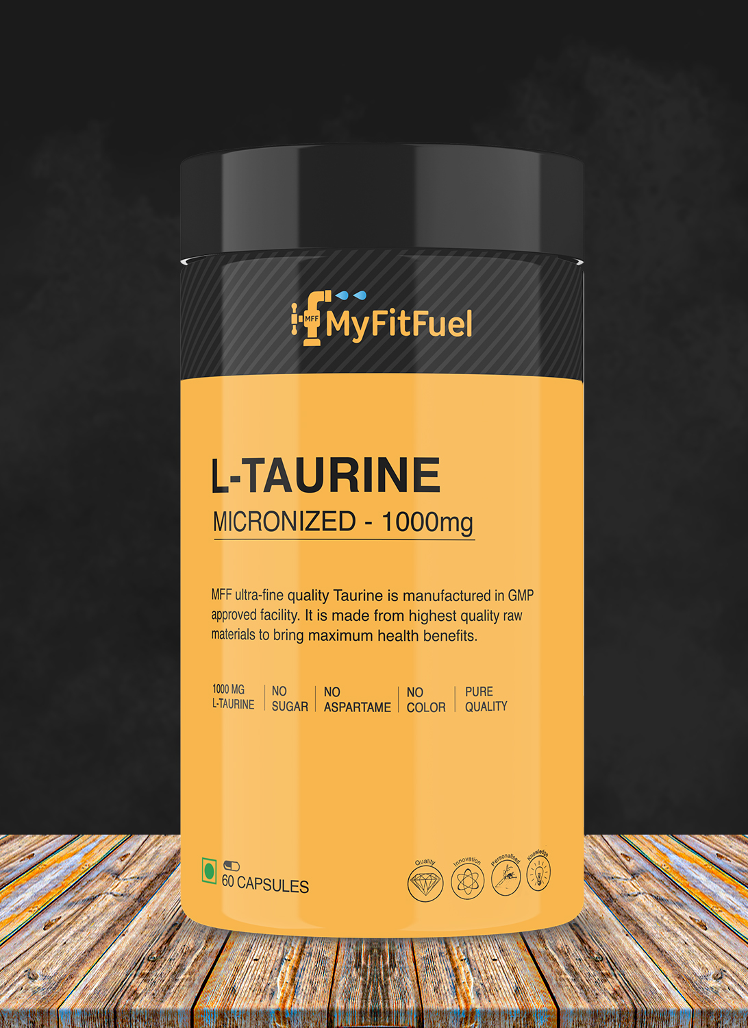 MyFitFuel L-Taurine (1000mg) 120 Capsules