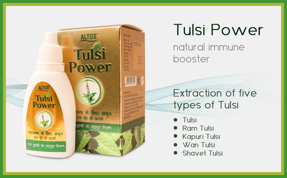 Altos ayurvedic tulsi drop for immunity booster (set of 2 pcs)