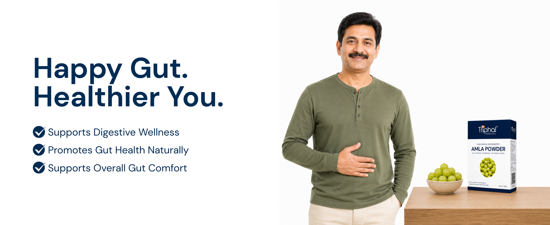 TRIPHAL Amla Powder 200g | Edible Grade – Eat or Apply | Indian Gooseberry (Emblica officinalis) Amalaki Churna for Daily Use & Hair Mask | Single Herb, No Fillers, No Added Colour