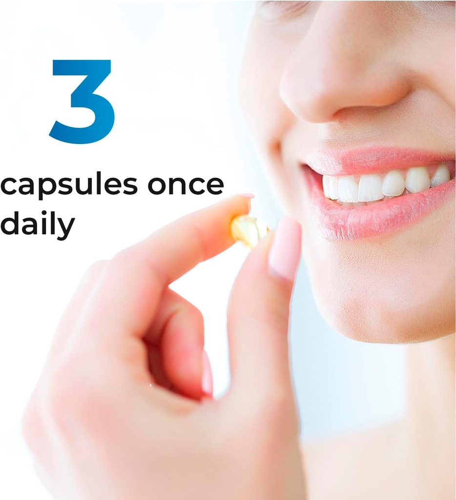 Premium Collagen Complex 90 Capsules Supports Healthy Skin, Nails, Bones & Joints Collagen Peptides, Type I, II, III, V, X, Made in USA - Non-GMO, Gluten Free 4