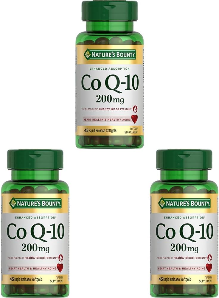 Nature's Bounty Co Q-10 200 mg Rapid Release Softgels Supports Cadiovascular Health 80 Ea (Pack of 8) 3