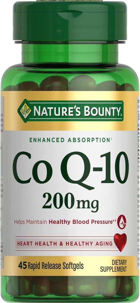 Nature's Bounty Co Q-10 200 mg Rapid Release Softgels Supports Cadiovascular Health 80 Ea (Pack of 8) 4