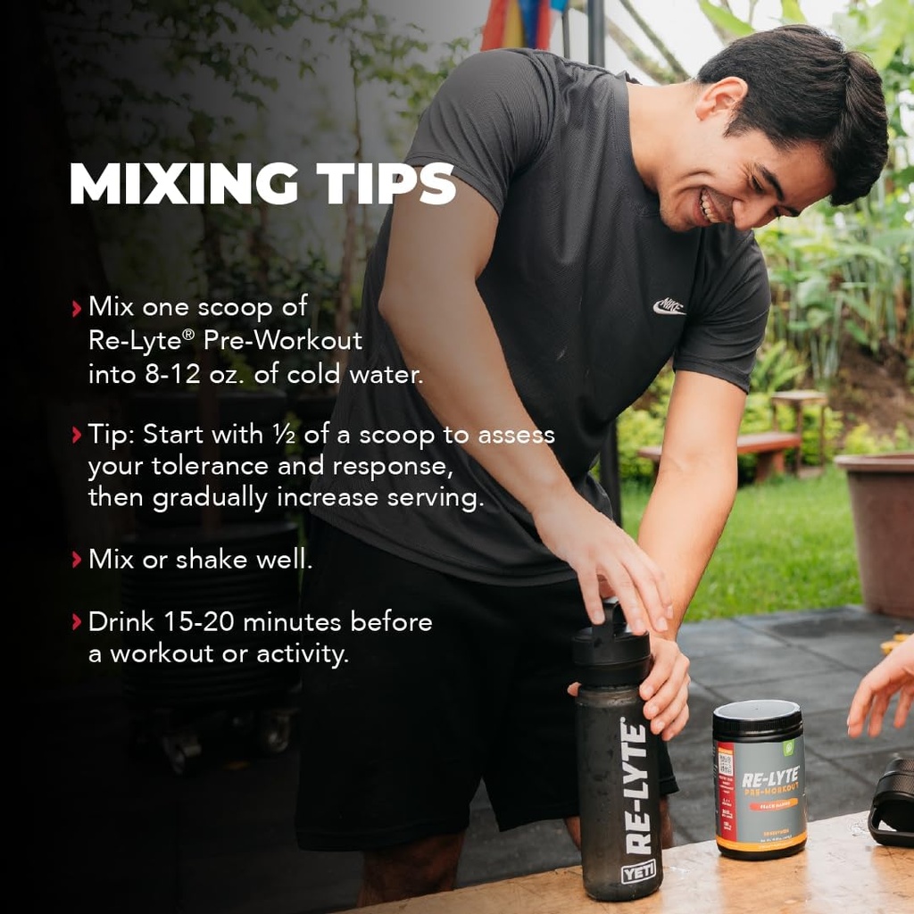REDMOND Re-Lyte Pre-Workout Drink Mix 6