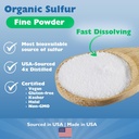 KALA HEALTH MSMPure Fast Dissolving Fine MSM Powder Crystals – US-Made MSM for Joint Health, Skin Appearance, and Hair & Nail Support – 5 lb, Organic Sulfur 4