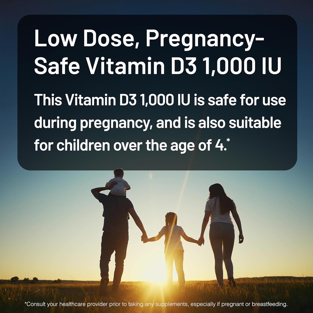 NatureWise Vitamin D3 1000iu (25 mcg) 200-Day Supply for Immune Support, Healthy Muscle Function, and Bone Health - Non-GMO, Gluten Free in Organic Extra Virgin Olive Oil, (Mini Softgel), 200 Count 4