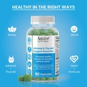 Amire by Dr. Awan Thyroid Support Gummies, Promotes Healthy Function of Thyroid, Kelp, Selenium & Ashwagandha to Improve Energy, Immunity, Metabolism, 180ct, 90day Supply 4