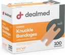 Dealmed Fabric Knuckle Flexible Adhesive Bandages – 100 Count (1 Pack) Bandages with Non-Stick Pad, Latex Free, Wound Care for First Aid Kit, 1 1/2" x 3" 2