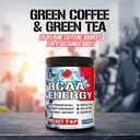 EVL BCAAs Amino Acids Powder - BCAA Energy Pre Workout Powder for Muscle Recovery Lean Growth and Endurance - Rehydrating Post Workout Recovery Drink with Natural Caffeine - Rocket Pop 3