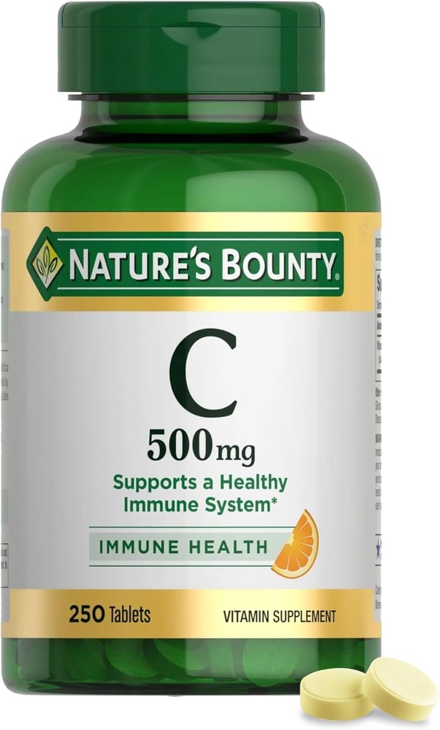 Nature's Bounty Vitamin C 500 mg Tablets 100 ea (Pack of 2) 3