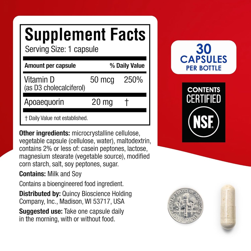Prevagen Extra Strength - 90 Capsules (3 Month Supply) | Formulated for Your Brain | 20mg of Apoaequorin Plus Vitamin D3 3