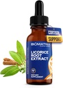 BioMatrix Licorice Root Extract (1200 Tropfen 2 fl. oz) Mehr aktive Ingredient als Kompeting Marken (0.87 mg Glycyrrhizin pro Tropfen), Weniger Dosierungen benötigt, konzentriert, Raise Cortisol, Energie