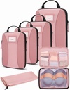 BAGSMART Compression Packing Cubes, 6 PCS Packing Cubes für Koffer, Reisetaschen Organizer für Gepäck, Leichte Verpackung Cube für Reise Essentials