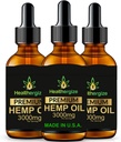 Hanföl Premium, Non-GMO, Unrefined mit voller Geschmack und natürlichen Vorteile, für Beruhigung, Schlaf, Discomfort-Produkt der USA