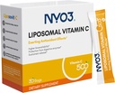NYO3 Liposomales Vitamin C-Pulver, unterstützt Immunsystem & Collagen Booster, Leistungsstarkes Antioxidans, Verbesserung der Hautgesundheit, Glutenfrei, hohe Absorption Vitamin C, 500mg, 30 Count
