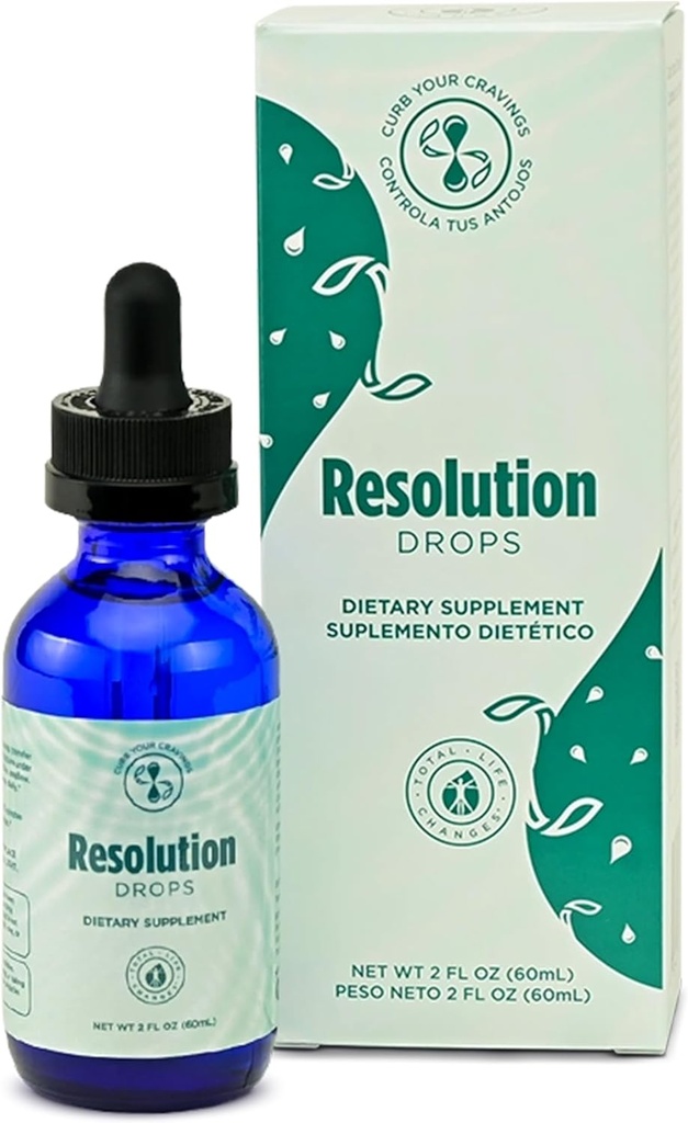 IASO Resolution Drops - Contrôle et bien-être, Supplément santé pour un mode de vie équilibré et transformation - 2 fl. oz