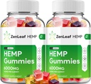 Zen Blatt Hanf Gummis - mit Hanf Seed Extrakt ZenLeaf Hanf Gummis Tinnitus Kräuterergänzung, Gesundheit und Wellness Unterstützung, Alle natürlichen Zen Blatt Hanf Gummy (2 Pack - 120 Gummis)