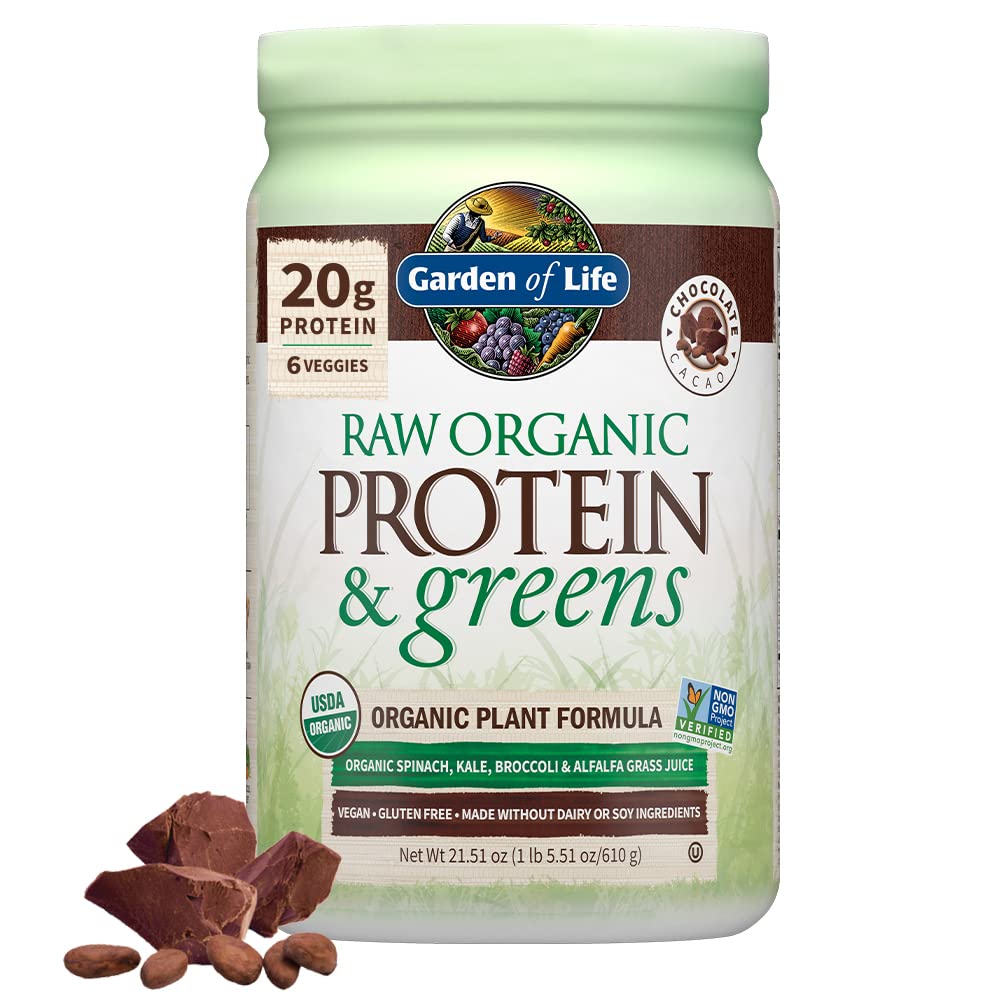 GARDEN DE VIE Protéines de chocolat biologique & Verts, 21.51 OZ