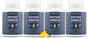 Physio Omega 2400mg Fischöl mit Omega 3 Fettsäure-Ergänzung - Herz- und Gehirn-Ergänzungen für Erwachsene - Non-GMO, Burpless, Light Citrus Flavor, Sustainable Sourced - 240 Softgels