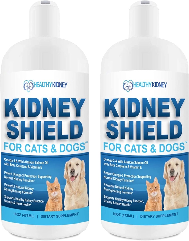Dog and Cat Kidney Support, Canine Feline Renal Health Support Supplement für normale Nierenfunktion, Creatinine, Detox, Beste Nieren Cat Supplement, verbessern Tiere Alive an Nierengesundheit - 2 Pack