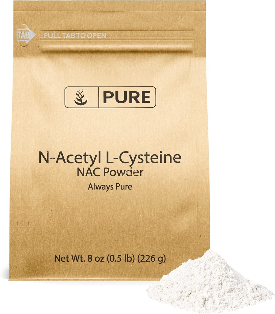 PURE ORIGINAL INGREDIENTS NAC N-Acetyl L-Cystein Pulver (8 oz) Lab Verifiziert, Immer rein, keine Füllstoffe