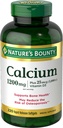 Nature's Bounty Calcium 1200 mg mit Vitamin D3, Bone Health & Immune Support, Vitamin D3 1000 IE, 220 Softgels
