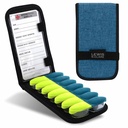 Lewis N. Clark Magnetic Folding Pill Organizer Supplement Fall für OTC Medizin, Rezept Vitamine-14 Slots, Turquoise