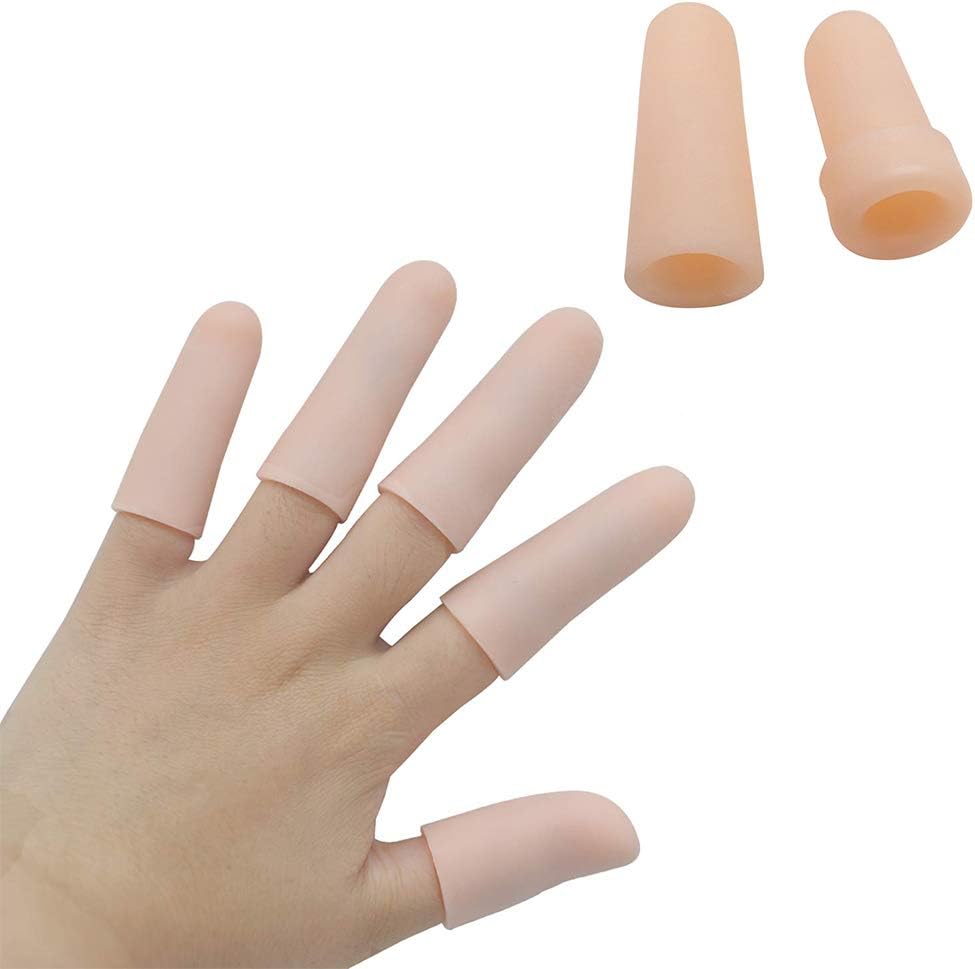 (20PCS)Gel Dinger Sleeves,Finger Support,Silicones Finger Protectors,Waterproof,Finger Cots Great for Finger Craking,Finger Trigger.