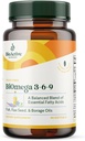BIOACTIVE NUTRIENTEN BiOmega 3-6-9 Supplement Softgels für Damen und Herren - Omega 3 6 9 - Complex of The Best Fish, Flaxseed Oil und Borage Oil Supplements - 1200mg - 90 Softgels