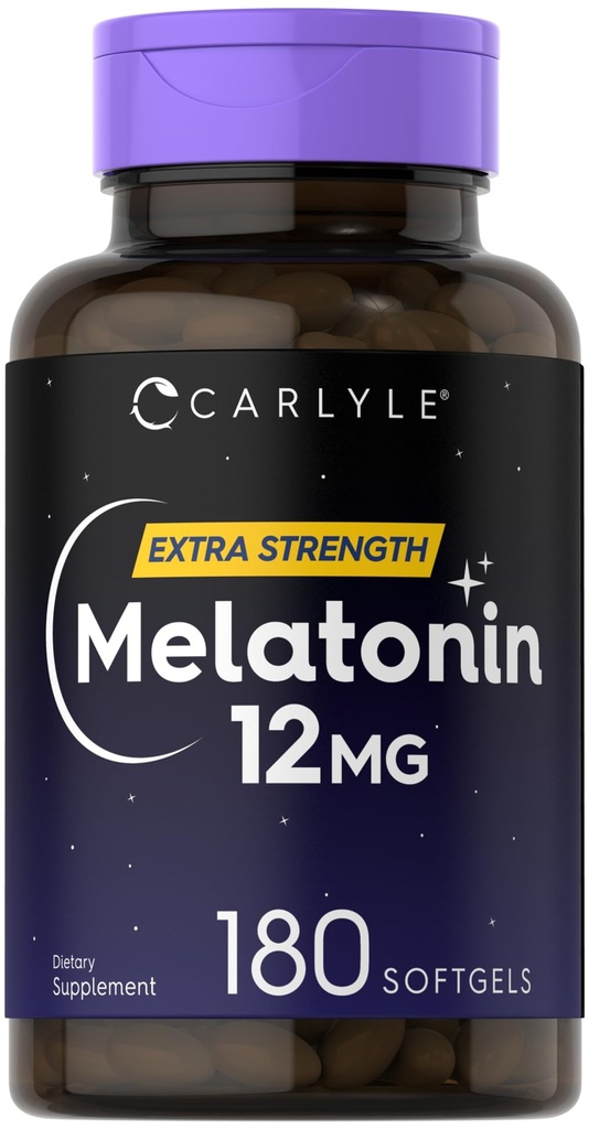 Carlyle Melatonin 12 mg 180 Capsules Softgel