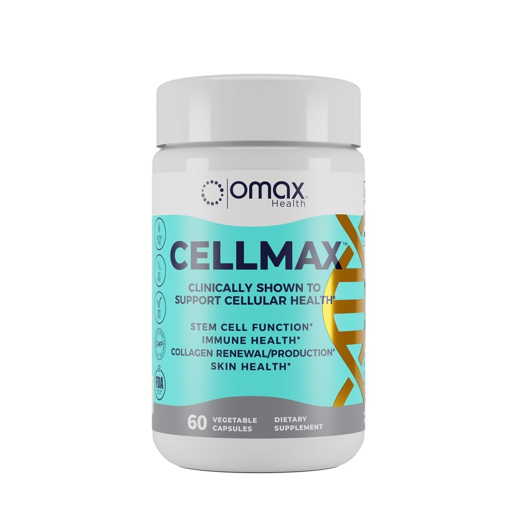 Omax3 Cellmax – Unterstützt zelluläre Gesundheit, Klinisch bewährt, PolySea Seaweed Extract, Antioxidant Protection, fördert Kollagenproduktion, steigert Immunfunktion, Nachhaltige und reine Formel