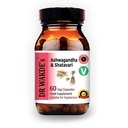 DR WAKDE's Ashwagandha & Shatavari Capsules (60 Veg Caps, Rejuvenating Kräuter, Energieunterstützung, Ayurvedic Supplement, Vegan, Kräuter, All Natural, Made in UK)