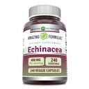 Erstaunliche Formeln Echinacea Ergänzung | 400 Mg pro Servieren | 240 Veggie Kapseln | Non-GMO | Gluten-Free | Made in USA