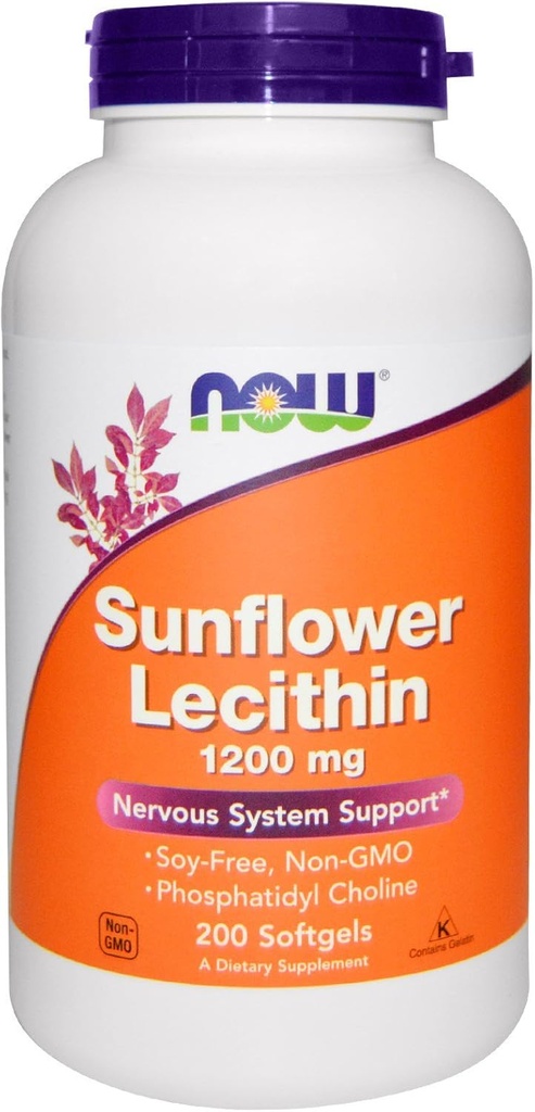 Jetzt Lebensmittel Sonnenblume Lecithin 1200mg, 200 Softgels, 2er Packung