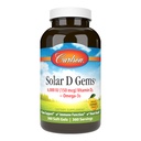 Carlson - Solar D Gems, Vitamin D3 und Omega-3 Supplement, 6000 IU (150 mcg) Vitamin D3, 115 mg Omega-3s EPA und DHA Supplement, Wild Caught, Sustainable Sourced, Lemon, 360 Softgels