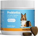 Probiotics for Dogs with Digestive Enzymes, Probiotics and Prebiotics, Support Gut Health, Digestive Health, Gut Flora and Diarrhea, Dog Probiotic Chews for Immune System (Chicken Chews, 90ct)