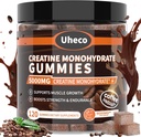 Kaffee Flavor Creatine Monohydrate Gummie 5000mg für Männer & Frauen, Enthält L-Taurine + Vitamin B12, Betaine, L-Citrulline für Muskelkraft, Verbesserung der Übung Ausdauer -116 Zähler