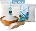 Baraka Ceramic Neti Pot Sinus Rinse mit Mineral Sea Salt - Saline Lösung - Paar mit Ihrem Keramik Neti Pot - Sinus Care Rinse - Nasenspülung - Nasal Salz - Mineral Sea Salt Rinse (16 oz - 2 Pack)