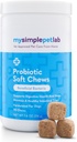 MySimplePetLab Dog Probiotics, 5-Strain Probiotic Blend, Gesunde Pet Chews, unterstützt Verdauungsgesundheit, Gut-Funktion, Immunsystem, Tasty Probiotic Soft Chews für Hunde, Tägliche Ergänzung