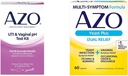 AZO Urinary Tract Infection Test Strip + Vaginal pH Test Kit + Hefe Infektion & Vaginal Symptome Relief Tabletten, 60 Zähler