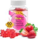 Booty Enhancing Gummy Supplement, Big Butt Enhancer, Workout Support, Multivitamin für Frauen, natürliche Glute Boost Vitamine für eine Curvy Form & Max Gains, 60 Vegan Gummies