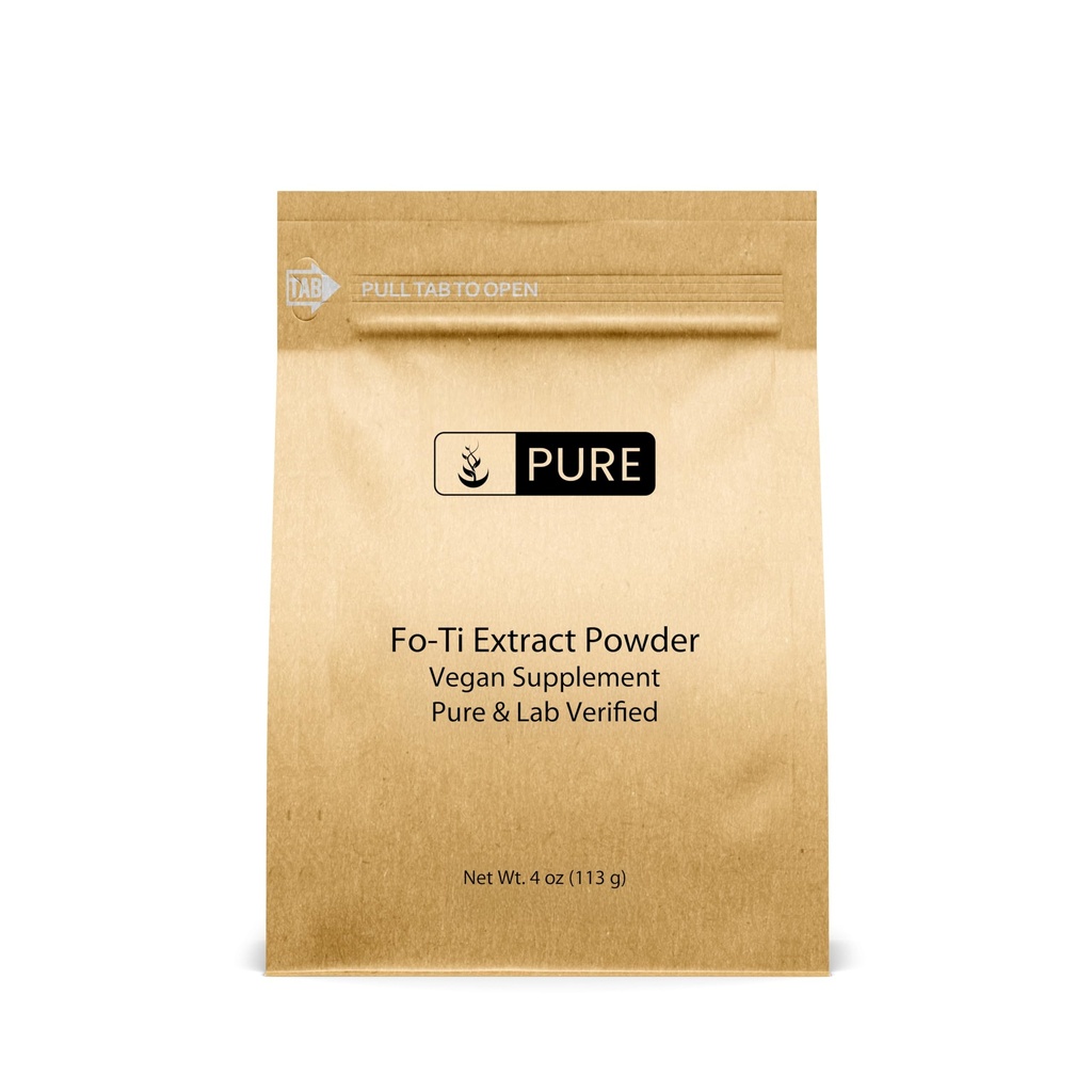 Pure Original Ingrédients Fo-Ti Extract Poudre (4 oz) Chinese Escalade Eco-Amiendly Emballage, Natural & Fine Ground