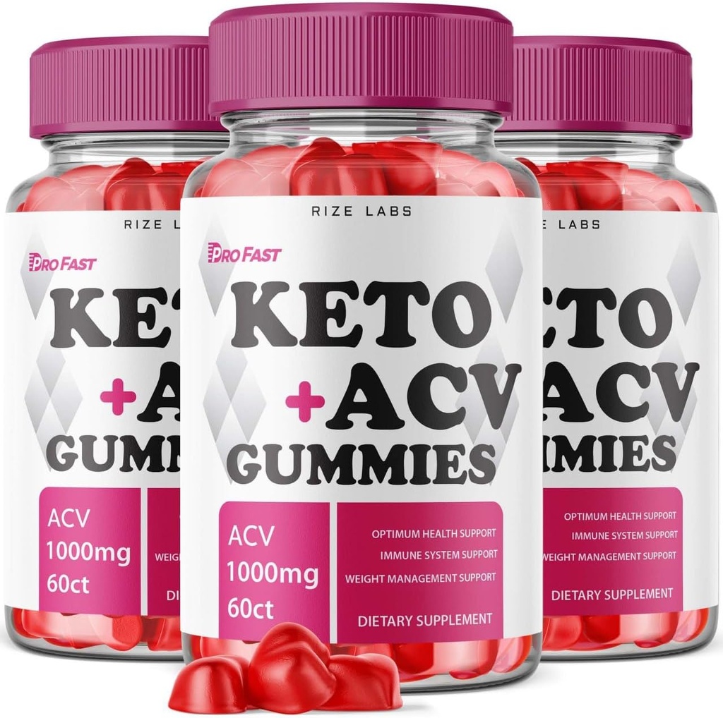 rize labs - Pro Fast Keto+ACV Gummies for Advanced Weight Loss, All Natural Keto Plus Apple Cider Vinegar 1000mg Supplement, Helps in Reducing Belly Fat, for Extra Strength (180 Gummies)