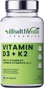 Bios Vitamin D3 (600 IU) + Vitamin K2 als MK7-Ergänzung (55mcg) | 60 Veg Tabletten | Unterstützt gesunde Knochen, steigert Immunsystem & Gelenkgesundheit | für Männer & Frauen