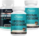 Glutathion liposomique Softgels - 120 Softgels + Créatine Monohydraté Micronisé - 60 Compte