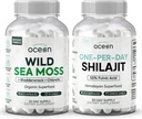 Bios Ocean Wild Sea Moss Capsules und One-per-Day Shilajit für Männer und Frauen - 100% Irish Sea Moss und Pure Shilajit Capsules - Schilddrüse Unterstützung für Frauen und Männer