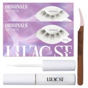 Lilac St - Originals Starter Kit - Includes Natural Faux Eyelash Cluster (10mm & 12mm), Klare Lash Glue, & Lash Applicator - Leicht &amp; Lifelike - Lasts 10 Days - Cruelty Free, Vegan - 20 Lashes