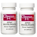 Herz-Kreislauf-Forschung Zink 25 mg Zink Picolinat 120 Kapseln - für Immunsystem-Unterstützung - Zwei Flasche Bundle