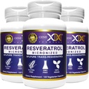 Formules Genex 99% Micronised Trans-Resveratrol avec BioPerine pour Absorption 1000mg.
