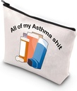 VAMSII Asthma Fighter Gift Inhaler Sac de voyage Tout mon Asthma Shit sensibilisation Sac de médicaments